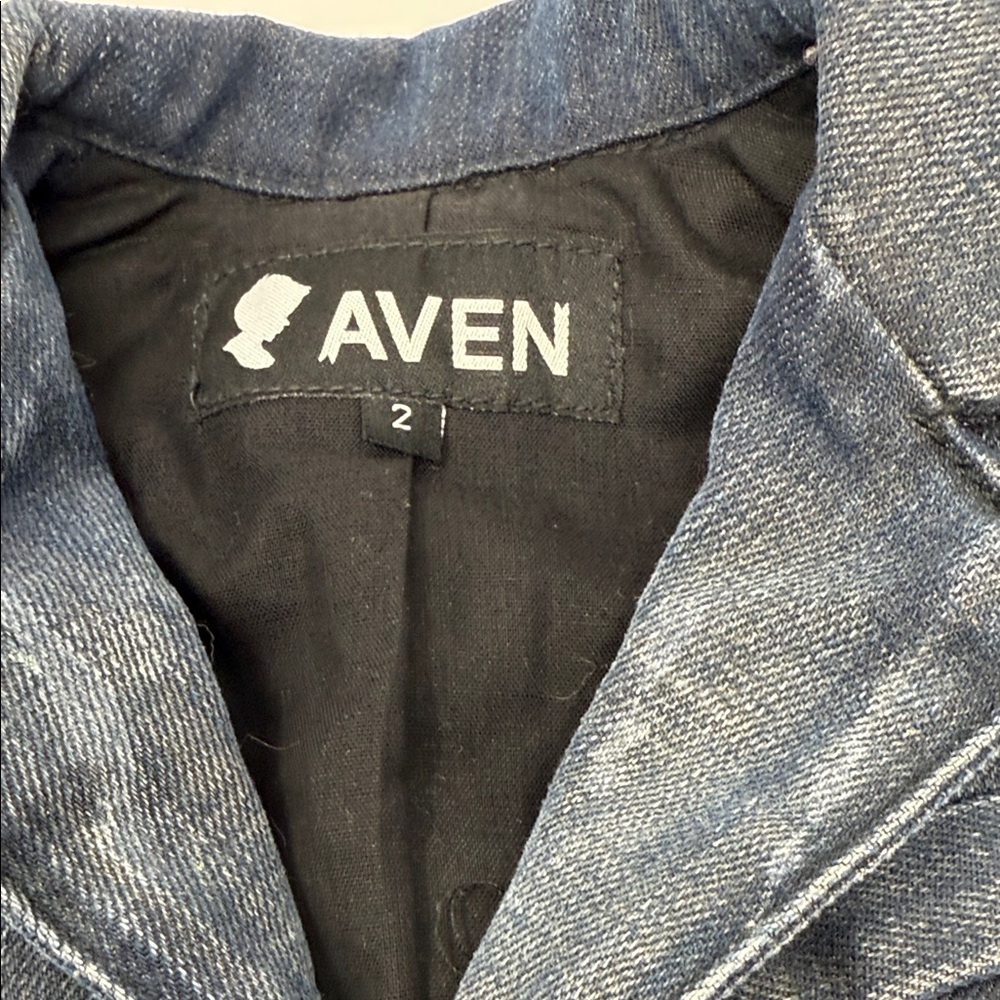 Aven Kid’s Denim and Leather Sport Jacket - Black and Blue Sunday Best Size 2T - Picture 3 of 8